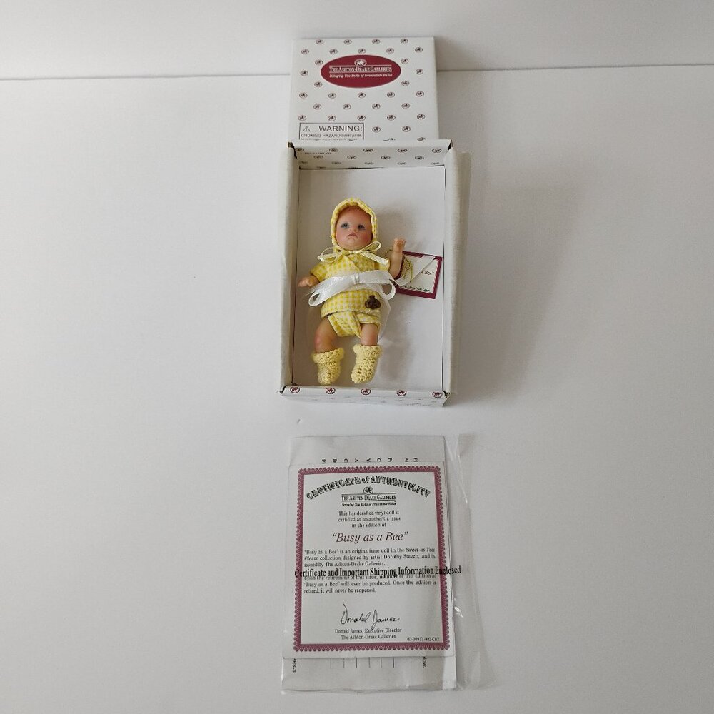 Ashton-Drake “Busy as a Bee” Mini Doll – Sweet As You Please Collection (2007)